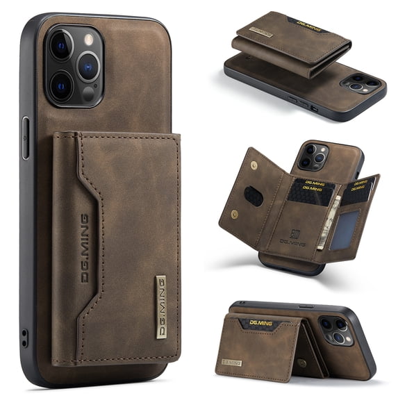2 in 1 Detachable Back Cover Compatible with iPhone 14 Pro Max Case 2022, iPhone 14 Pro Max Wallet Case with Card Holder Leather Pocket Slim Phone Cases 6.7''