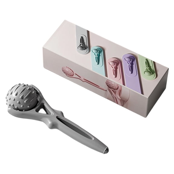 2 in 1 Detachable Handle Massage Ball Roller 1.97 Inch, Portable Muscle Roller Tool for Shoulders Neck Back Waist Legs, Demountable Ergonomic Stick for Fitness Yoga Home Gym Travel
