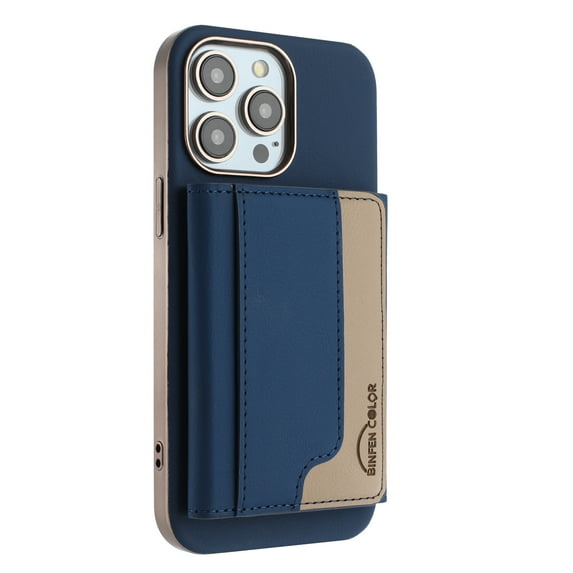 2 in 1 Detachable Magnetic Phone Cases Compatible with iPhone 14 Pro Max, Rugged PU Leather Wallet Case with Card Holder RFID Blocking, Compatible with Magsafe, for iPhone 14 Pro Max, Darkblue