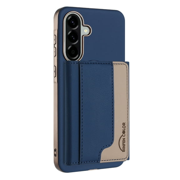 2 in 1 Detachable PU Leather Wallet Case Compatible with Samsung Galaxy A36 5G, RFID Blocking Magnetic Shockproof Protective Phone Cover Stand + Card Holder, Support Wireless Charging, Darkblue