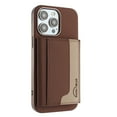thumbnail image 1 of 2 in 1 Detachable PU Leather Wallet Case Compatible with iPhone 16 Pro Max, RFID Blocking Magnetic Shockproof Protective Phone Cover Stand + Card Holder, Support Wireless Charging, Brown, 1 of 13
