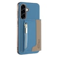 thumbnail image 1 of 2 in 1 Detachable PU Leather Zipper Wallet Case Compatible with Samsung Galaxy S24 Plus, RFID Blocking Magnetic Shockproof Protective Phone Cover Stand + Card Holder, for Galaxy S24 Plus, Lightblue, 1 of 12