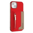 thumbnail image 1 of 2 in 1 Detachable PU Leather Zipper Wallet Case Compatible with iPhone 13, RFID Blocking Magnetic Shockproof Protective Phone Cover Stand + Card Holder, for iPhone 13, Red, 1 of 12
