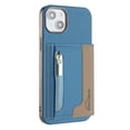 thumbnail image 1 of 2 in 1 Detachable PU Leather Zipper Wallet Case Compatible with iPhone 14, RFID Blocking Magnetic Shockproof Protective Phone Cover Stand + Card Holder, for iPhone 14, Lightblue, 1 of 12