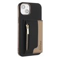 thumbnail image 1 of 2 in 1 Detachable PU Leather Zipper Wallet Case Compatible with iPhone 15 Plus, RFID Blocking Magnetic Shockproof Protective Phone Cover Stand + Card Holder, for iPhone 15 Plus, Black, 1 of 12