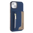 thumbnail image 1 of 2 in 1 Detachable PU Leather Zipper Wallet Case Compatible with iPhone 15 Plus, RFID Blocking Magnetic Shockproof Protective Phone Cover Stand + Card Holder, for iPhone 15 Plus, Darkblue, 1 of 12