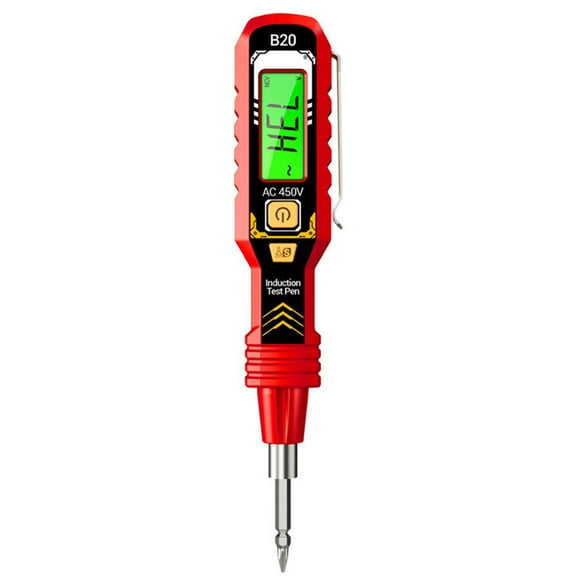 2 in 1 Digital Display Induction Test Pencil with LED Flashlight and Alarm for Accurate Live and Null Wire Detection AC Voltage Tester 30 to 1000V Non