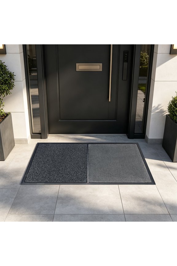 2 in 1 Disinfecting Sanitizing Floor Entrance Doormats, Wet Dry Shoe Mat, Disinfection Entry Rug Shoe Sanitizer, Indoor Outdoor Rug, Shoe Sole Cleaning Mat