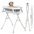 thumbnail image 1 of Seipola 2 in 1 Dog Bathtub Dog Washing Station, Foldable Pet Bath Tub for Bathing and Grooming, Collapsible Portable Shower Bathtub for Small Dogs Cats Pet, Indoor and Outdoor-Grey, 1 of 8
