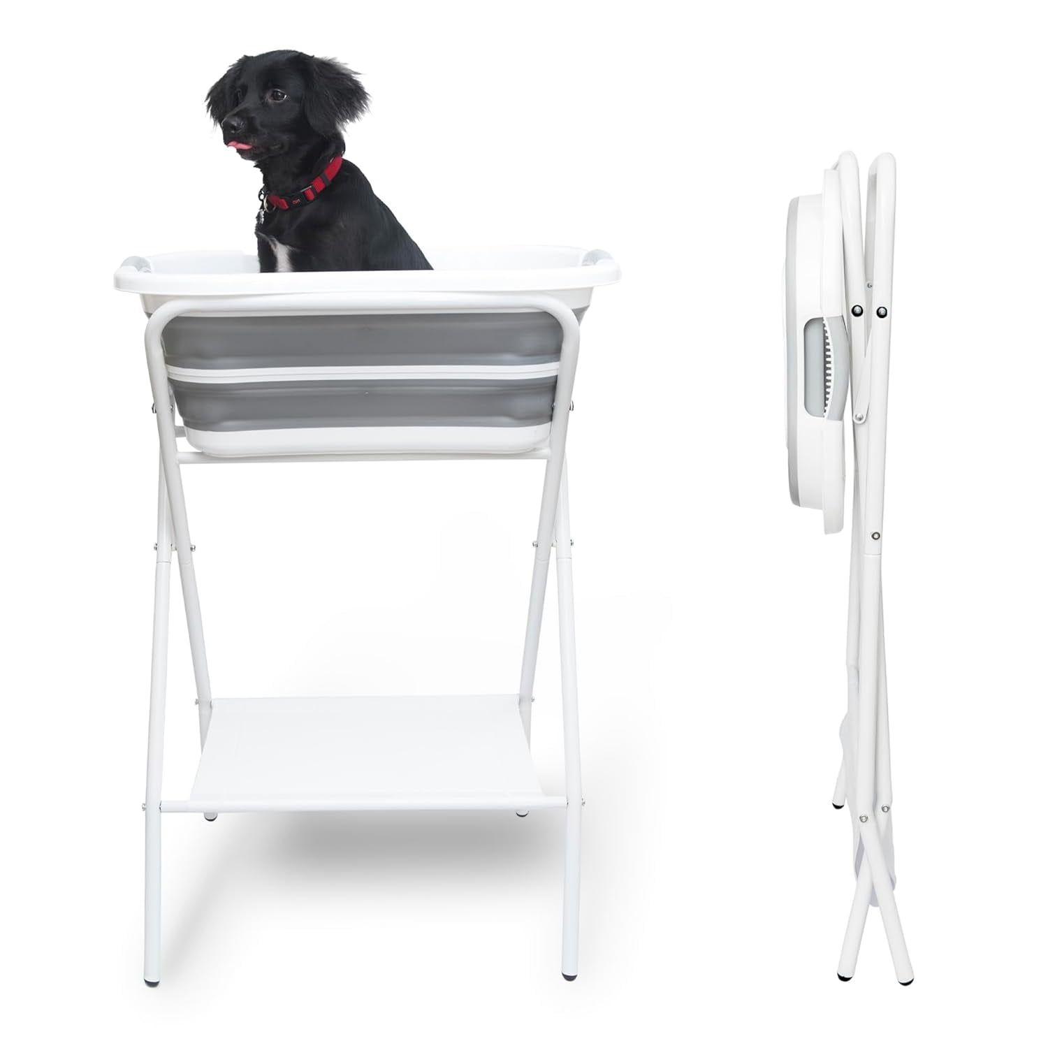 Curated visual reference: Visual Reference: 2 In 1 Dog Bathtub Washing Station Elevated Pet Bath