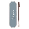 thumbnail image 1 of 2 in 1 Double Sided Nasal Hair Cutter,Portable Manual 360° Rotating Nose Hair Trimmer,Ear Hair Remover,Nostril Hair Remover Tool for Men and Women,Travel Friendly and Safe Design,Brown*1,3.66", 1 of 8