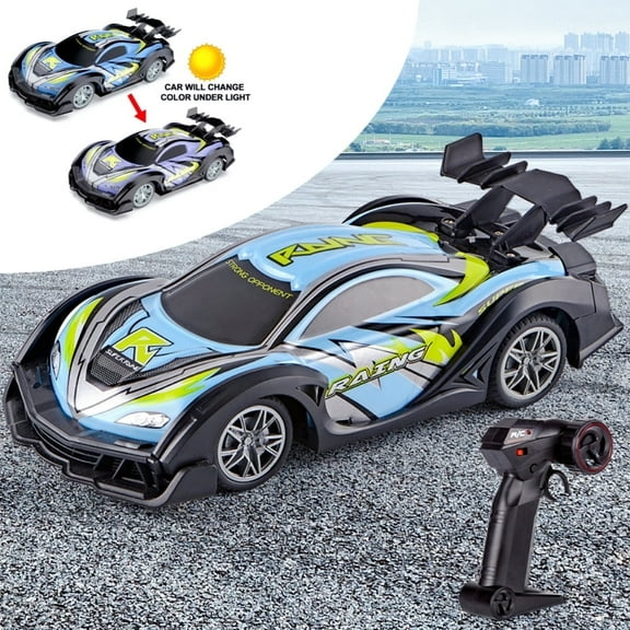 Tyethy RC Car for Kids, 1:18 Remote Control 2.4Ghz High Speed Race Drifting Cars for 6-12 Boys, Kids, Girls, Christmas Gift Toy, Blue