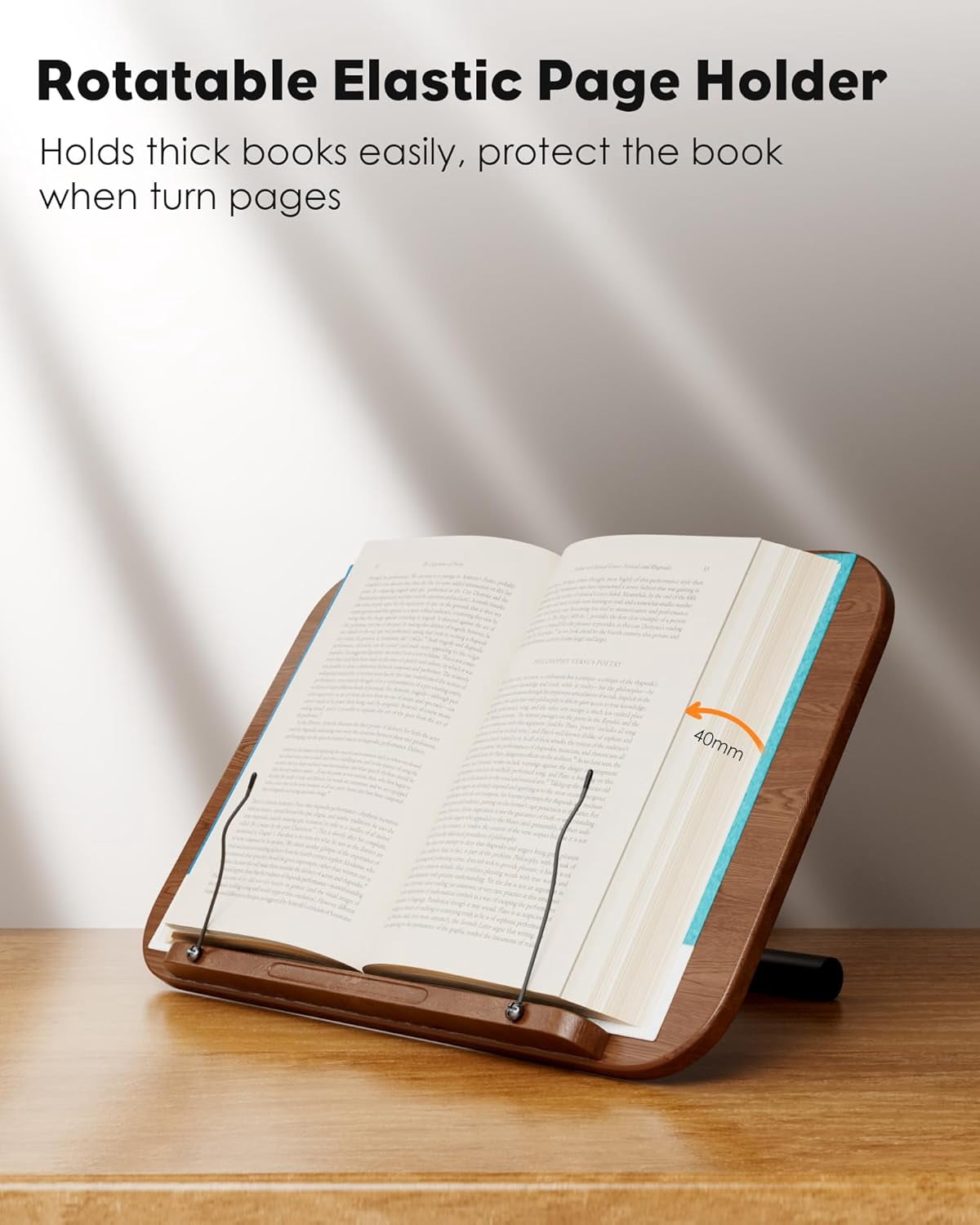 2 in 1 Dual-use Floor Book Stand & Desktop Book Stand,Height Adjustable ...