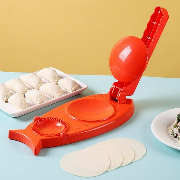 2 in 1 Dumpling Maker Machine for Adult Kids, Dumpling Skin Maker Dumpling Moulds, Home Manual Dumpling Making Tool, Easy to Make Dumplings for New Year Family Night