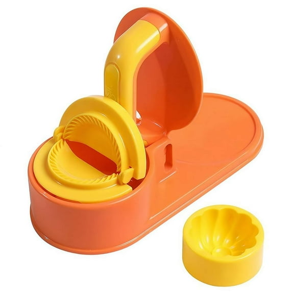 2 In 1 Dumpling Maker Press Kitchen Maker Press Mold Manual Baking Pastry Dumpling Skin Wrapper Mould Dumpling Pot Patties Set Pierogi, Jamaican Pie Ravioli, for Stickers, Mold Beef Hand NDZC