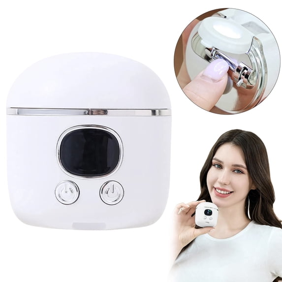 2 in 1 Electric Nail Clipper - USB Rechargeable Nail Trimmer with Magnifier, Narrow Precision Design, 3 Speed Gears, LED Light, Quiet Cordless Manicure Tool with Storage Box for Home Use