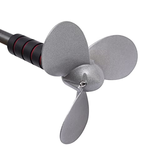 2 in 1 Electric Outboard Motor with Batterie and Electric Drill - Outboard Engine 3 Blade Propeller Electric Trolling Motor for Kayaks, Wooden Boats, Up to 8.2ft in Length