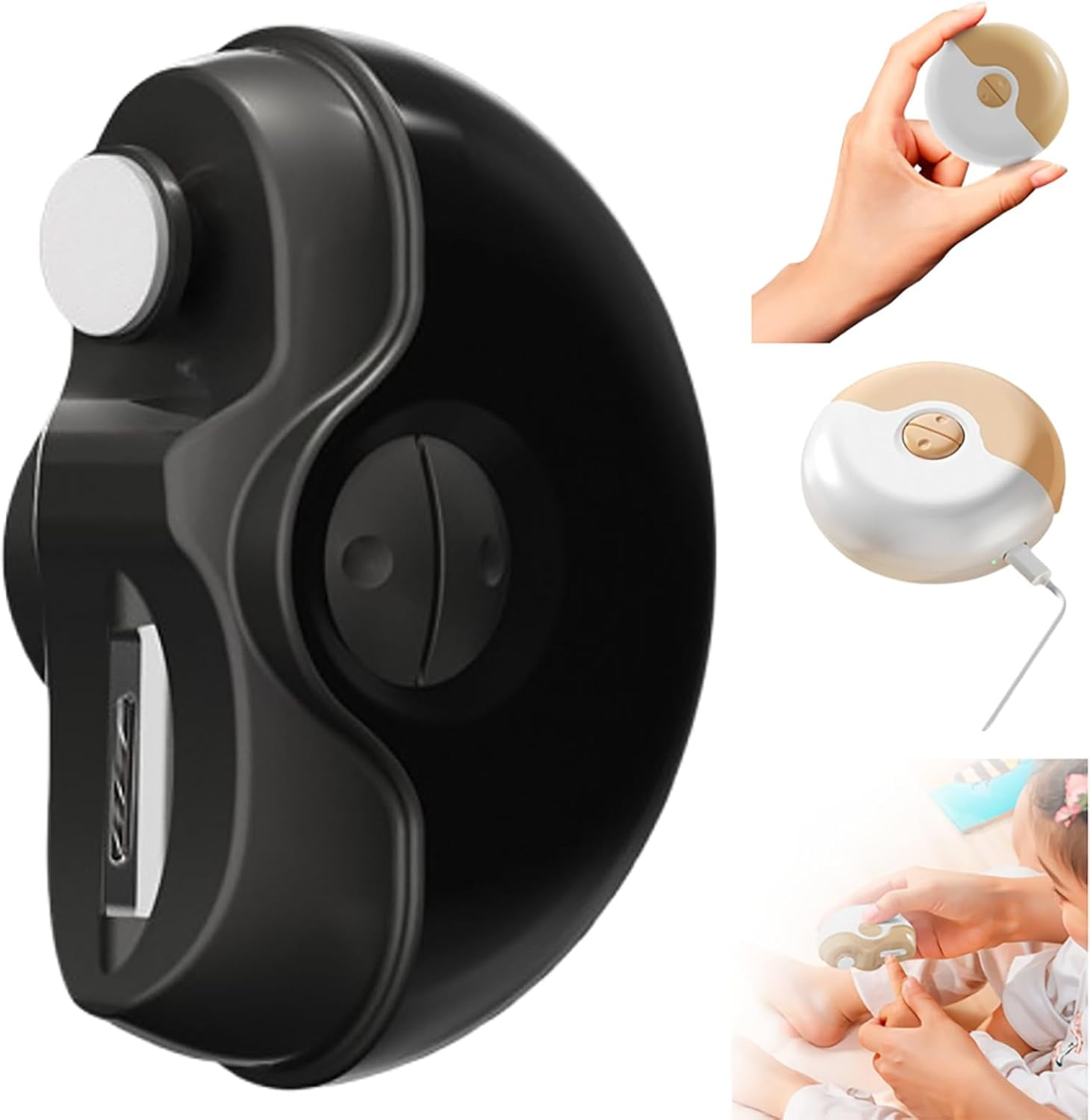 2 in 1 Electric Polishing Automatic Nail Clippers, 2024 Electric Nail