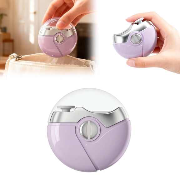 2 in 1 Electric Polishing Automatic Nail Clippers, 2026 Upgraded Electric Nail Trimmer Electric Nail Clipper with 2 Adjustable Speeds, Nail Trimmer for Seniors, Adults (Purple)
