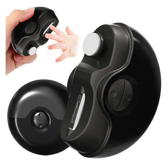 2 in 1 Electric Polishing Automatic Nail Clippers, Electric Nail Clipper Electric Nail Trimmer with 2 Adjustable Speeds, Nail Trimmer Electric Automatic Nail Clipper for Seniors, Kids, Adults (Purple)