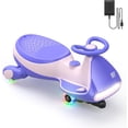 thumbnail image 1 of FanttikRide Electric Wiggle Car with Pedal, Rechargeable Battery, CyberWiggle, 2 in 1 Swing Car, 2 Speed, Anti-Rollover, Flashing Wheels, Bluetooth, for Ages 3 and Up, 150 Lbs, Pink, 1 of 9