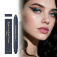 thumbnail image 1 of 2 in 1 Eyeshadow and Eyeliner Pen, Waterproof Cream Eyeshadow Stick, Shimmer Eye Shadow Pencil, High Pigmented Eyeshadow, Highlighter Eye Liner, Multi-Dimensional eyes Look (Navy), 1 of 6