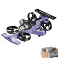 thumbnail image 1 of 2 in 1 Flying Car Drone Toy, Rc Plane Land Air-Quadcopter Rc Car with Drift Function, Remote Control Drone Car Combo for Adults, Cool Outdoor Toy Gift Purple, 1 of 6