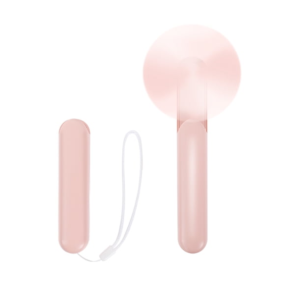2 in 1 Foldable Handheld Fan with Power Bank, 3 Speeds Portable Mini USB Rechargeable Fan, Touch - Sensitive Auto - Stop & Soft Blades, Compact Lipstick - Sized for Outdoor Travel, Office, Home,