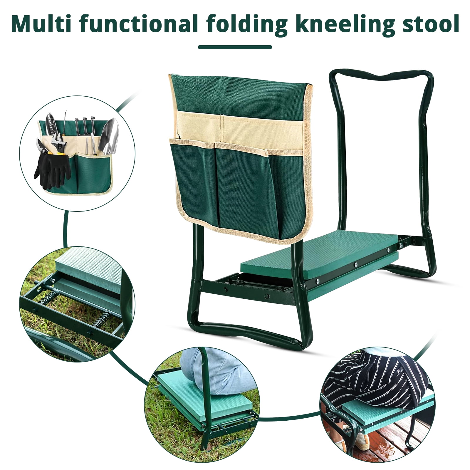 2 in 1 Folding Garden Kneeler and Seat Heavy Duty Gardening Bench for ...
