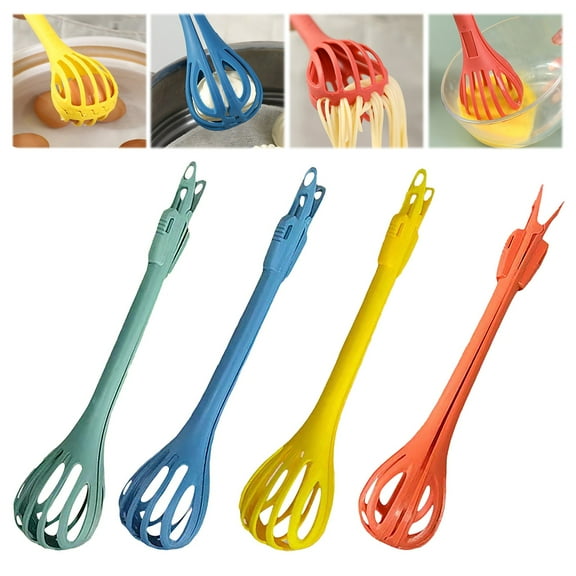 2 In 1 Food Clip & Egg Whisk, Creative Multifunction Egg Beater Multi Function Egg Beater And Bread Clip Handheld Egg Mixer Plastic Egg Beater Multifunctional Kitchen Tool (1 Pcs) Clearance!