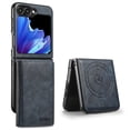 thumbnail image 1 of 2 In 1 Function Wallet Case for Samsung Galaxy Z Flip 7 Compatible with MagSafe for Men Women, Detachable Magnetic Wallet Phone Case with Card Slots Holder, Support Magnetic Car Mount - Blue, 1 of 6