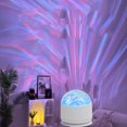 thumbnail image 1 of 2 in 1 Galaxy Light Aurora Night Light Projector, Ocean Wave Projector with Remote Control, USB Recharge Northern Lights Projector for Bedroom Home Decor, 1 of 6