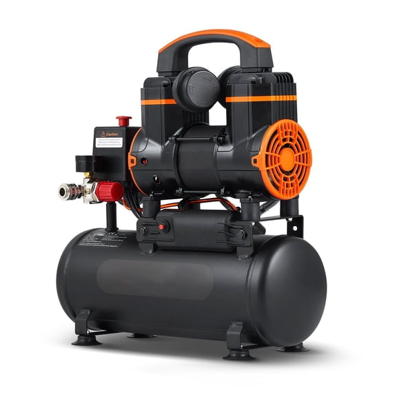 2.1 Gallon Air Compressor, 1.2HP Oil-Free Portable Compressor - 116 PSI Max, 2.2 CFM@90PSI for Tire Inflation, Spray Painting & Nailing