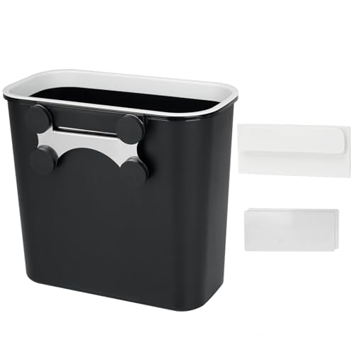 2.1 Gallon Magnetic Garbage Can, BBQ Grills Utensils Organizer Holder, Wall-Mounted Hanging Trash Bin for Kitchen, Cabinet, Door, Bedroom, Bathroom, Camping