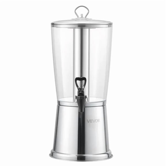 2.1 Gallon Party Beverage Dispenser with Tap and Ice Compartment.