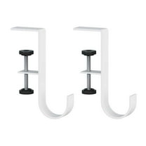 2 in 1 Garland Stocking Hangers, No Drill Garland Fireplace Stocking Hanger, Adjustable Heavy Duty Garland Hanger and Stocking Mantel Holders with 2 Hooks for Home Christmas Decoration