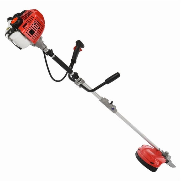 2 in 1 Gas Trimmer, 52CC 2-Stroke Engine Includes String Trimmer Head and 3-Teeth Blade, 2.2KW/8500rpm Powerful Power, Anti-Vibration System Provides Maximum Comfort for Clearing Brush