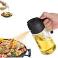 thumbnail image 1 of 2 in 1 Glass Oil Sprayer & Dispenser-16oz Oil Dispenser Bottle for Kitchen,Oil Dispenser for Kitchen Spray,Oil Sprayer for Cooking,Precise oil control (Black), 1 of 5