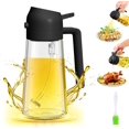 2 in 1 Glass Oil Sprayer&Dispenser,2024 New 2in1 Olive Oil Dispenser