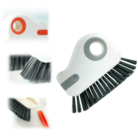 2 in 1 Groove Cleaning Brush Window Track Cleaning Tools Multifunction Hard Bristle Crevice Cleaning Brush Hand-held Groove Gap Cleaning Tools for Window Sill, Sliding Door, Cleaner Household Tool