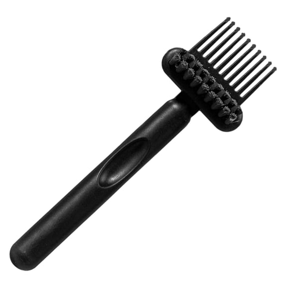 2 in 1 Hair Brush Cleaner, Comb Cleaning Tool, Portable Brush Cleaner Rake with Pick & Bristles, Remover Tool for Hair Dust and Buildup, Home Salon Travel Hairbrush Accessory, Green