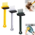 thumbnail image 1 of 2 In 1 Hair Brush Cleaning Tool Comb Cleaner, 6.7" Portable Hairbrush Cleaning Rake for Removing Hair Dust, Travel Hair Salon Brush Cleaning Accessory 1Pcs Gray, 1 of 6