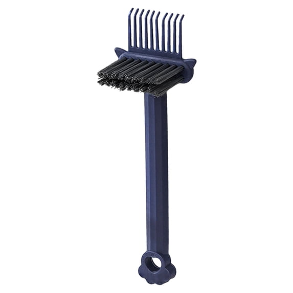 2 in 1 Hair Brush Cleaning Tool, NEW Comb Cleaning Brush, Portable Hair Brush Cleaner Rake, Hairbrush Cleaner Solution, Comb Cleaner Hairbrush Cleaner Tool Salon Travel Use ,Blue,6.3x1.3"