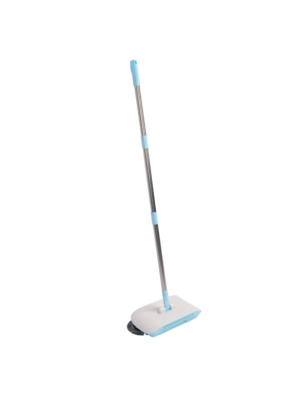 2 in 1 Hand Push Floor Sweeper and Hardwood Floor Mopping Cleaner, 180 Degree Rotating Cleaning Broom and Mop Set for Home Marble Wooden Tile Cleaning, 40.2 in / 102 cm
