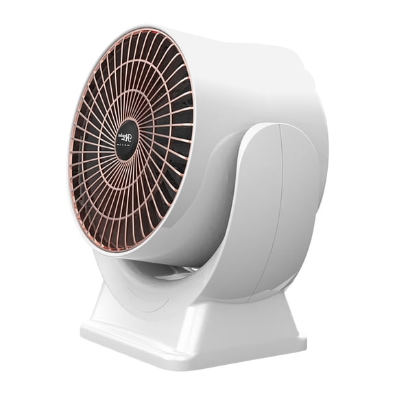 2 in 1 Heater Fan Combo, Portable Cooling Desk Fan, Air Circulator Fan 45 Tilt, 2 Wind Speeds, 800W Overheat Protection Personal Small Floor for Home Office White