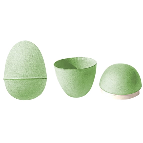 2.1 Inch Colored Paper Pulp Easter Eggs for DIY Crafting Sustainable Eco-Friendly Festive Decorations(Green)