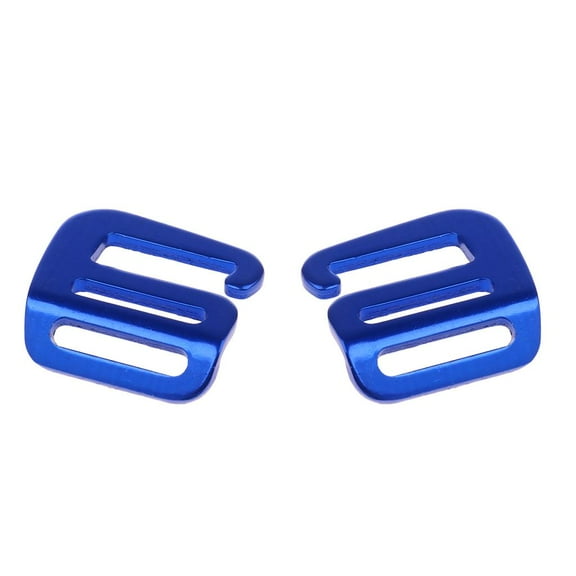 2 1 Inch g shaped hook Outdoor Webbing Buckle Clip For Backpack Strap Belt 25mm Hardware Carabiners , Blue
