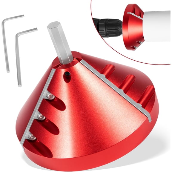 2 in 1 Inner-Outer PVC Deburring Tool, PVC Chamfer Tool, PVC Pipe Reamer, Pipe Deburring Reamer Plumbing Tool for PVC, CPVC, ABS, PP, PE Pipe With OD 0.75" to 3.5", ID 0.92" to 3.89"