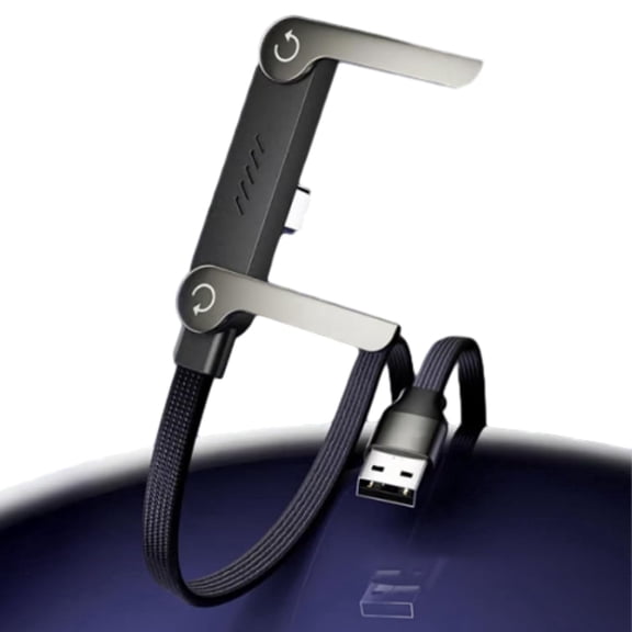 2 In 1 Invisible Holder Charger Cable, 240w Fast Charging Cord With Built-In Phone Stand, 2 In 1 Charge Cable With Adjustable Phone Stand, Flat Usb C Cable,T-Shaped Design Type-C For Phones