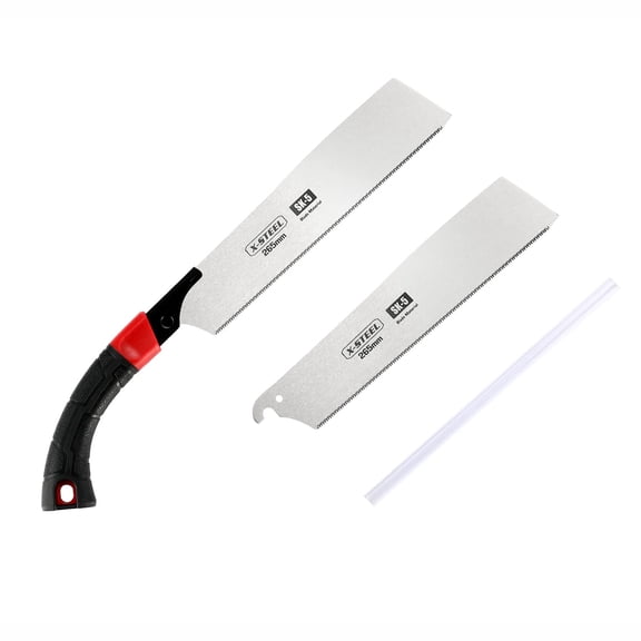 2 in 1 Japanese Hand Saw，7.87 inch Pruning Saw，SK-5 Steel Pruning Saws for Tree，Replaceable for DIY Craft, Non-Slip Hand Handle, Sharp & Lightweight for Woodworking and Garden Trim